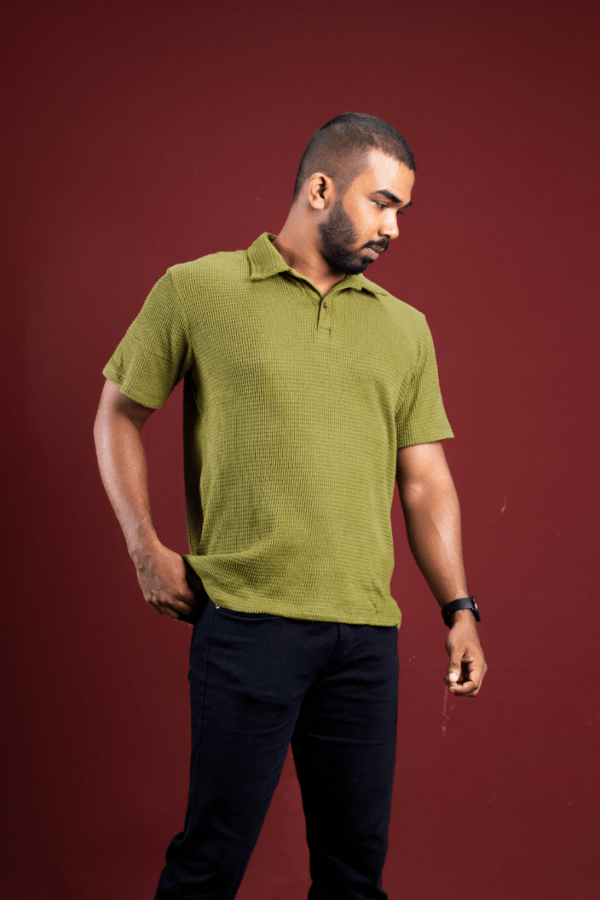 Evergreen Knitted Men's Polo T-shirt